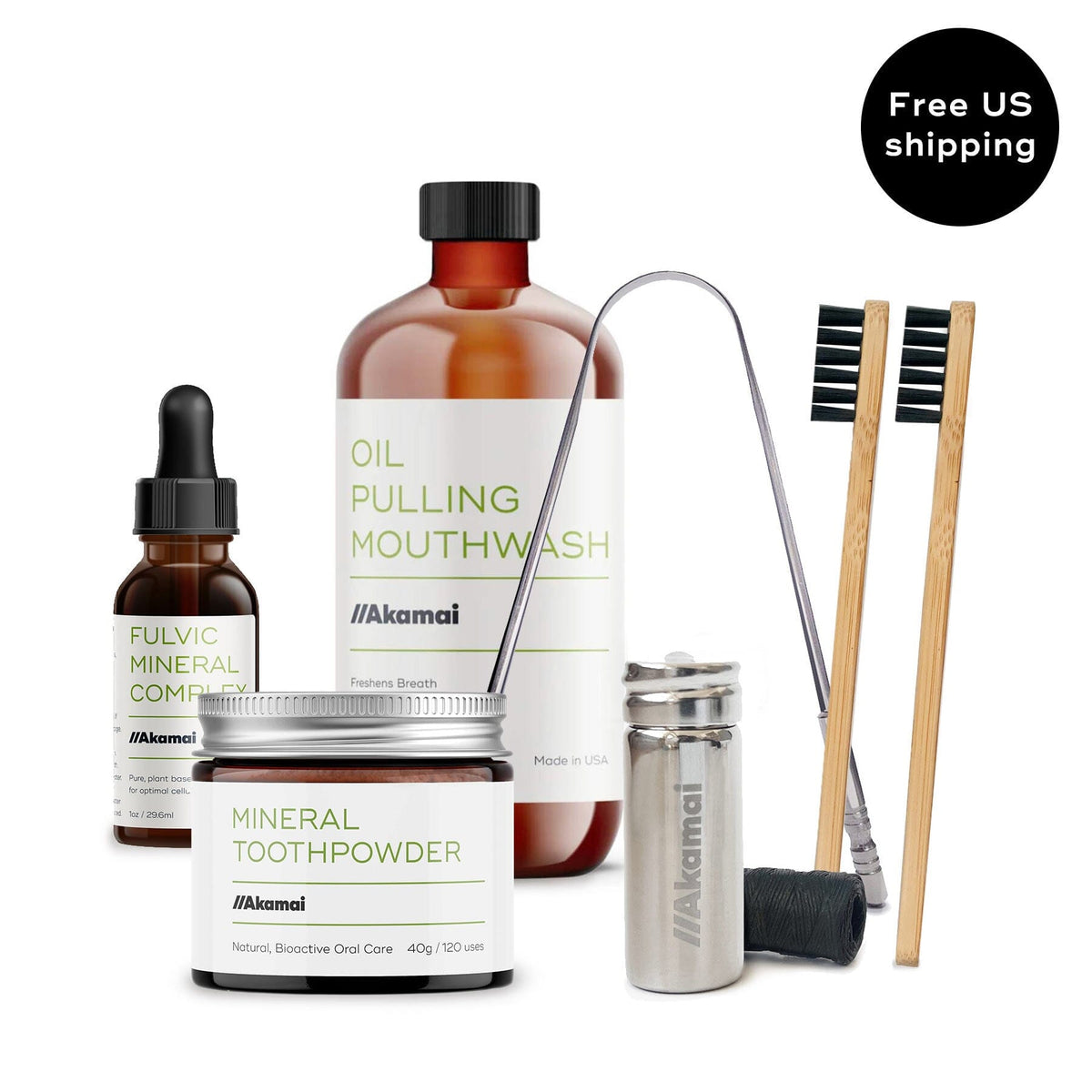 ORAL CARE COMPLETE KIT Kit Akamai Oral Care Complete Kit w/Black Floss | $94 (save $23 + free US shipping) 