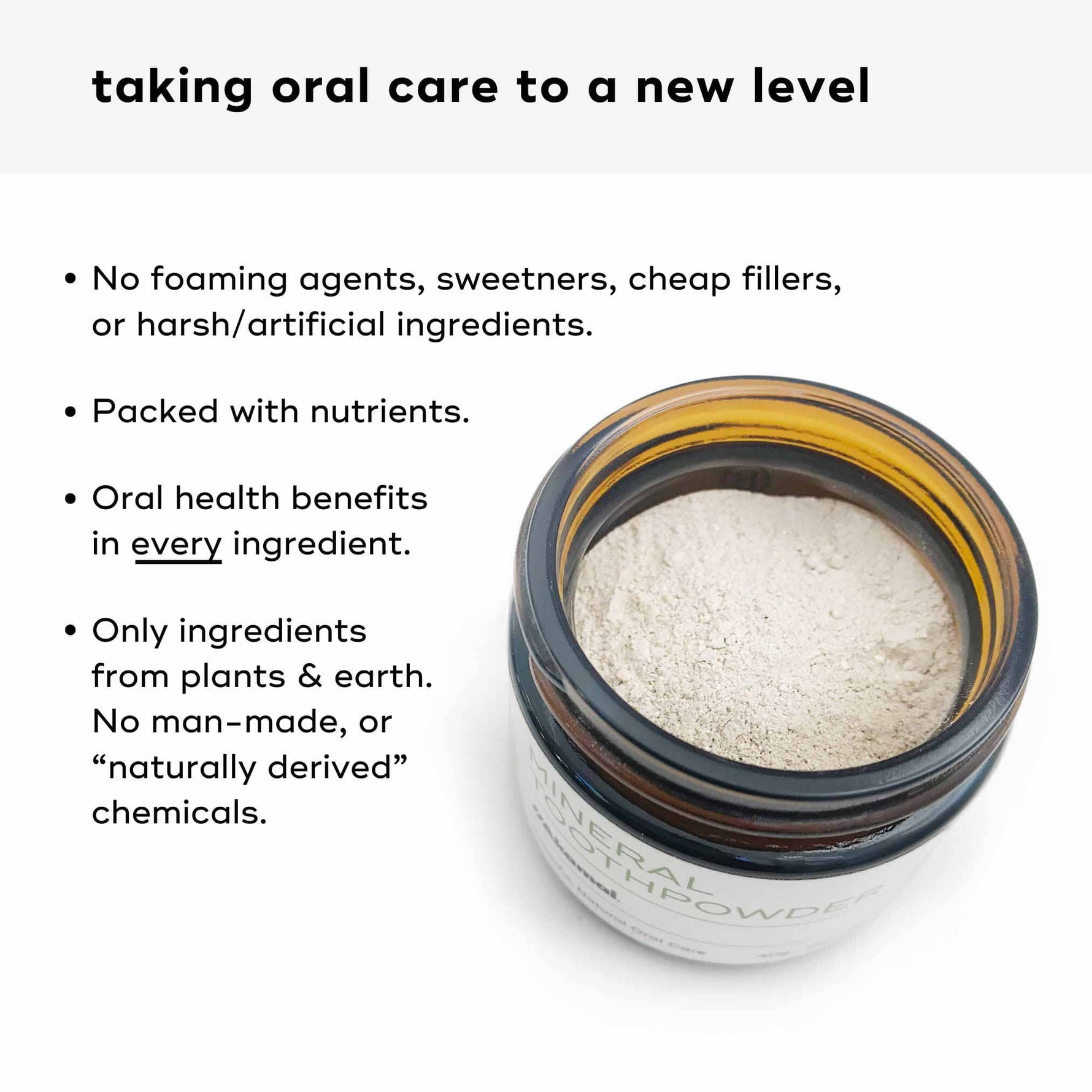CORE ESSENTIALS KIT in a jar, featuring plant-based ingredients for holistic oral care and healthy teeth and gums.