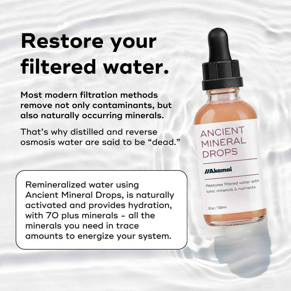 ANCIENT MINERAL DROPS Supplement Akamai 
