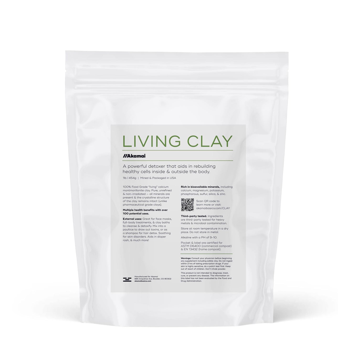 LIVING CLAY Skin Care Akamai 