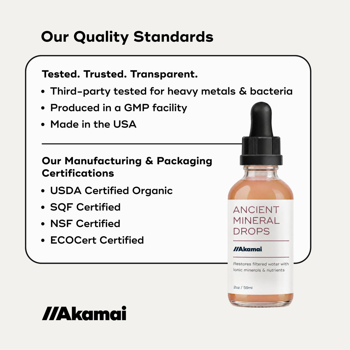 ANCIENT MINERAL DROPS Supplement Akamai 