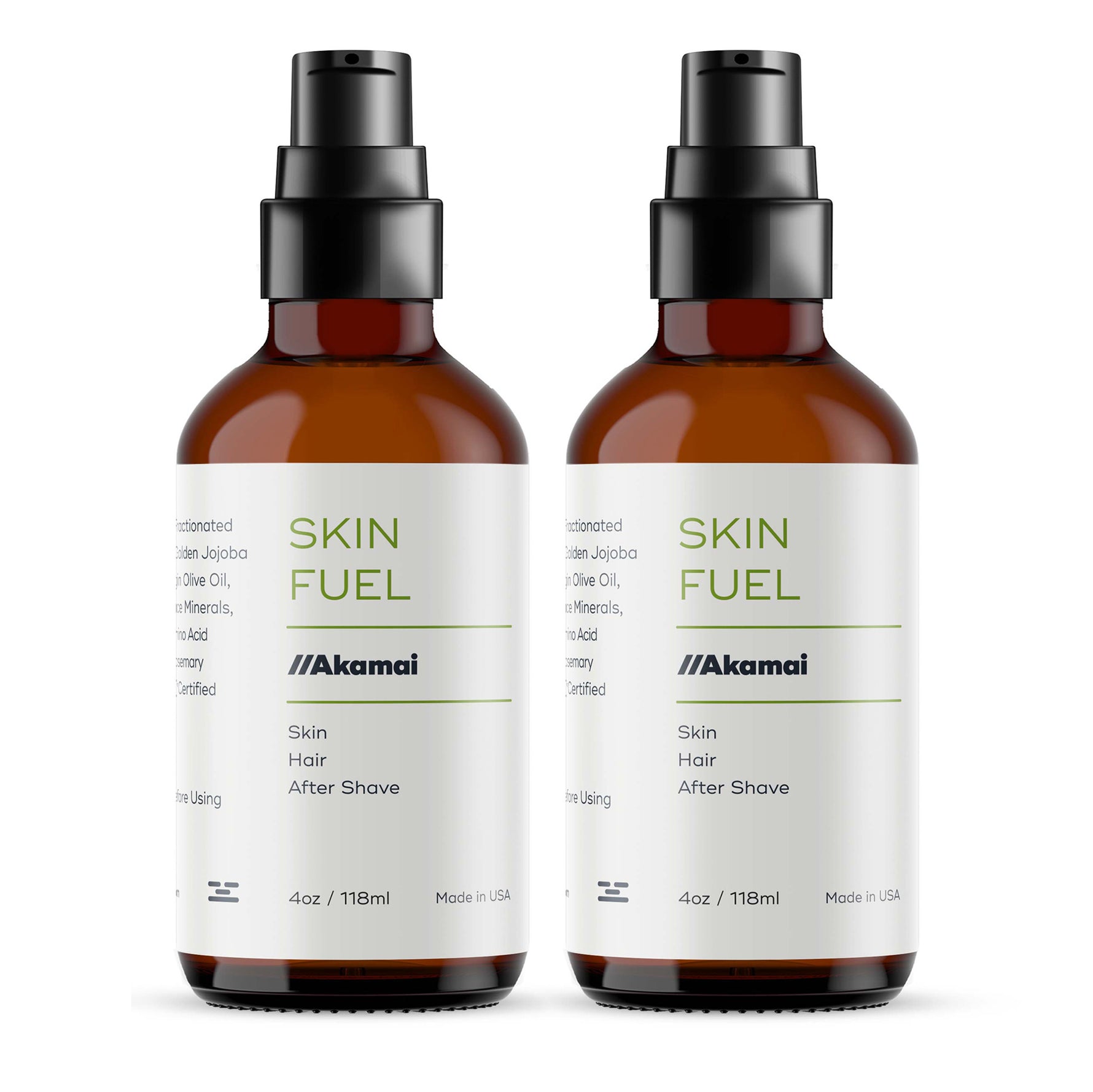 Set of two 4oz Skin Fuel Bottles