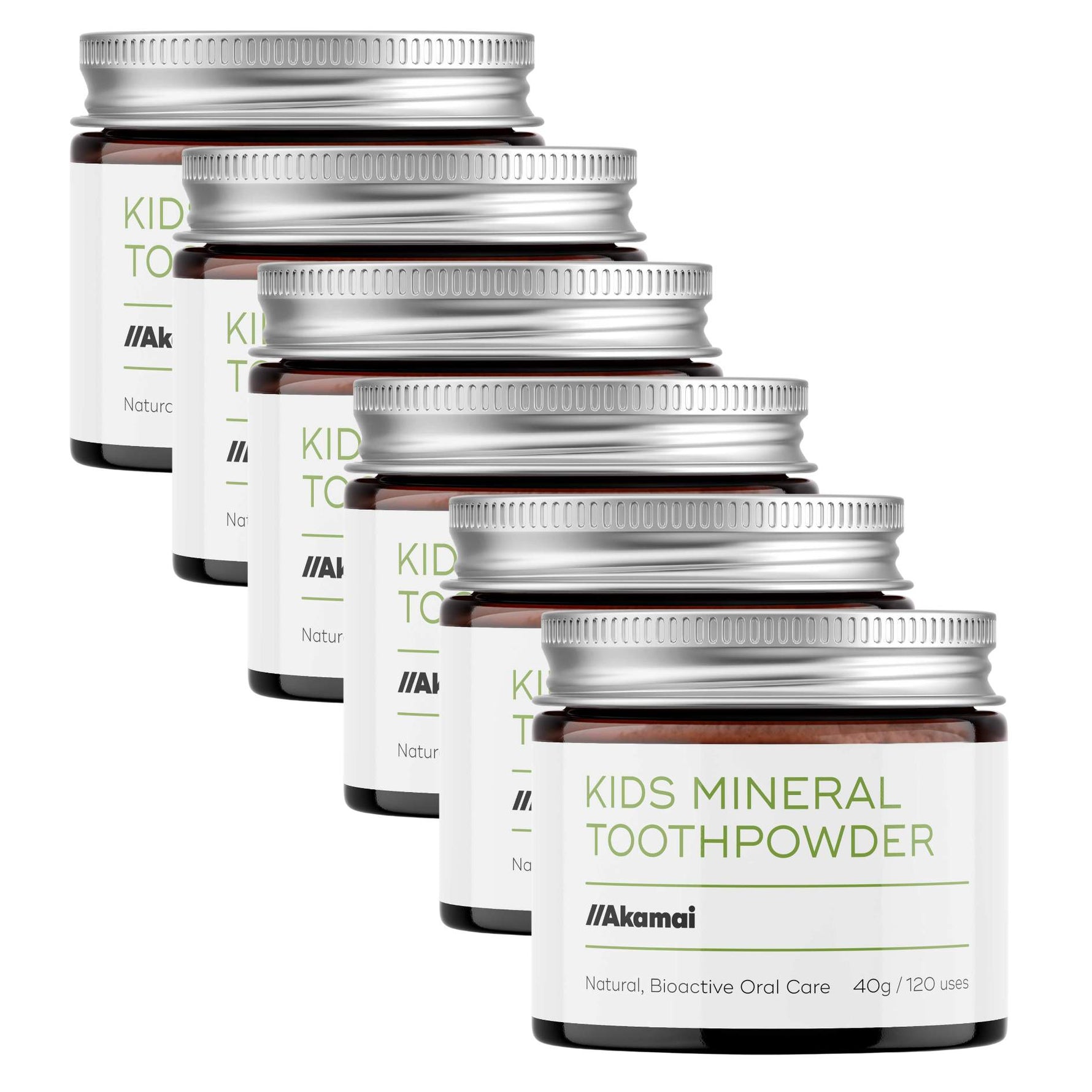 6 Bulk Buying Pack of Kids Mineral Toothpowder