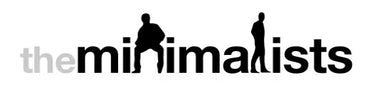 Logo of The Minimalists depicting two figures, symbolizing a minimalist lifestyle and philosophy.