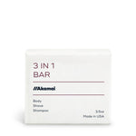CORE ESSENTIALS KIT 3 in 1 bar by Akamai, a plant-based personal care product for body, shave, and shampoo.